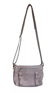 Rosetti Purple Grey Faux Leather Shoulder Bag Purse - Picture 1 of 9