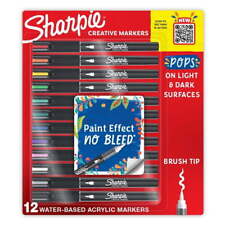 Sharpie Creative Markers Water-Based Acrylic Markers Brush Tip (2196905)