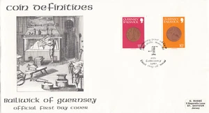 11.5p 10p Coins GB Guernsey Definitive FDC 1980 (105414) - Picture 1 of 1