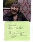 Terry Duggan vintage signed page