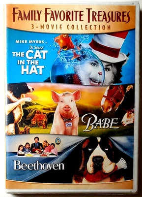 Family Favorite Treasures: The Cat in the Hat / Babe / Beethoven [DVD] 2007 - Image 1 of 3
