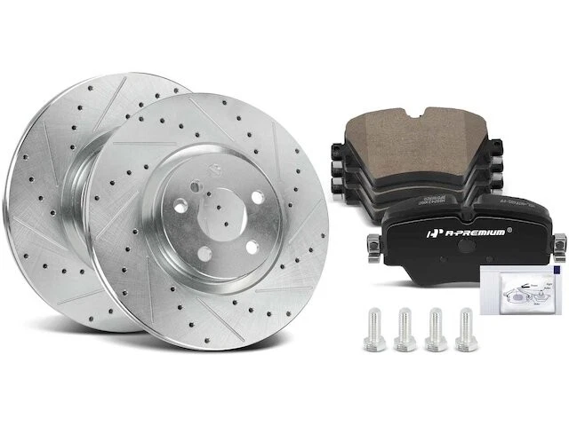Pastilha de freio dianteiro e kit de rotor para 2016-2022 BMW X1 2.0L 4 cilindros 2018 2017 MT312WG - Imagem 1 de 1