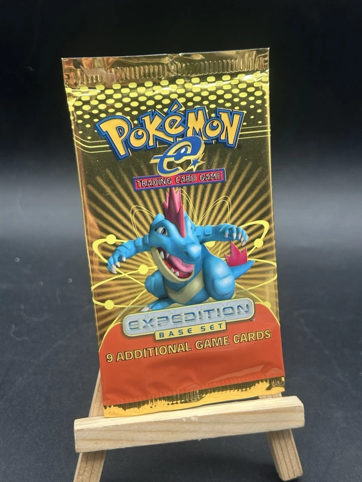 Feraligatr EMPTY 2002 Pokemon Expedition Booster Pack OPENED Wrapper - No Cards - Image 1 of 3