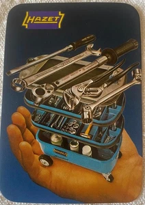 ⭕VTG, card pocket calendar 1986/87 HAZET Portugal advertising - Picture 1 of 2