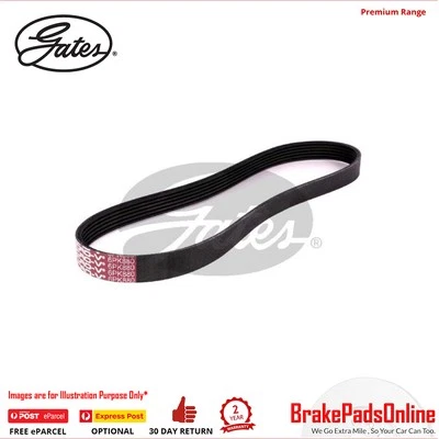 6PK880 V-Ribbed AT Belt for DAEWOO Kalos 69 F15S3 1.5L Petrol 4Cyl FWD - image 1 of 3