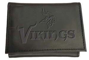 Minnesota Vikings, Tri-Fold Wallet, Black - Picture 1 of 5