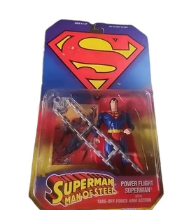 Kenner  Hasbro 1995 Superman Man of Steel Power Flight  w/take-off arm actionNIB - Picture 1 of 2