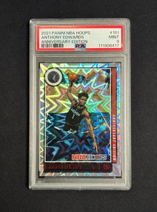 2021-22 Panini NBA Hoops Anthony Edwards Anniversary Edition Case Hit #151 PSA 9 - Picture 1 of 2