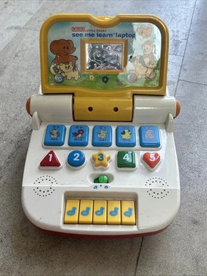 WORKING Vtech Little Smart See Me Learn Laptop Learning Toy Letters Numbers - Image 1 of 4