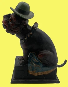 "Ole Puffer" Cast Iron Bulldog Cigar Nickels Reproduction Missing Bottom Stopper - Picture 1 of 7