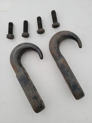 Dos ganchos de remolque delanteros Jeep Wrangler YJ 1987-1995 OEM Foto 1 de 4
