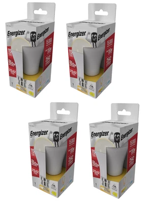 4 x Energizer B22 GLS Warm White LED Lightbulbs Replacement 12.6W 1521 Lumens - Image 1 of 3