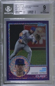 Topps Silver Pack 1983 2018 diseño cromo púrpura/azul onda/75 Ian Happ BGS 9 - Imagen 1 de 3