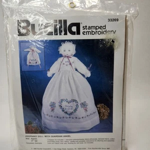Vtg. Bucilla #33269 Keepsake Doll With Guardian Angel Stamped Embroidery (READ) - Picture 1 of 9