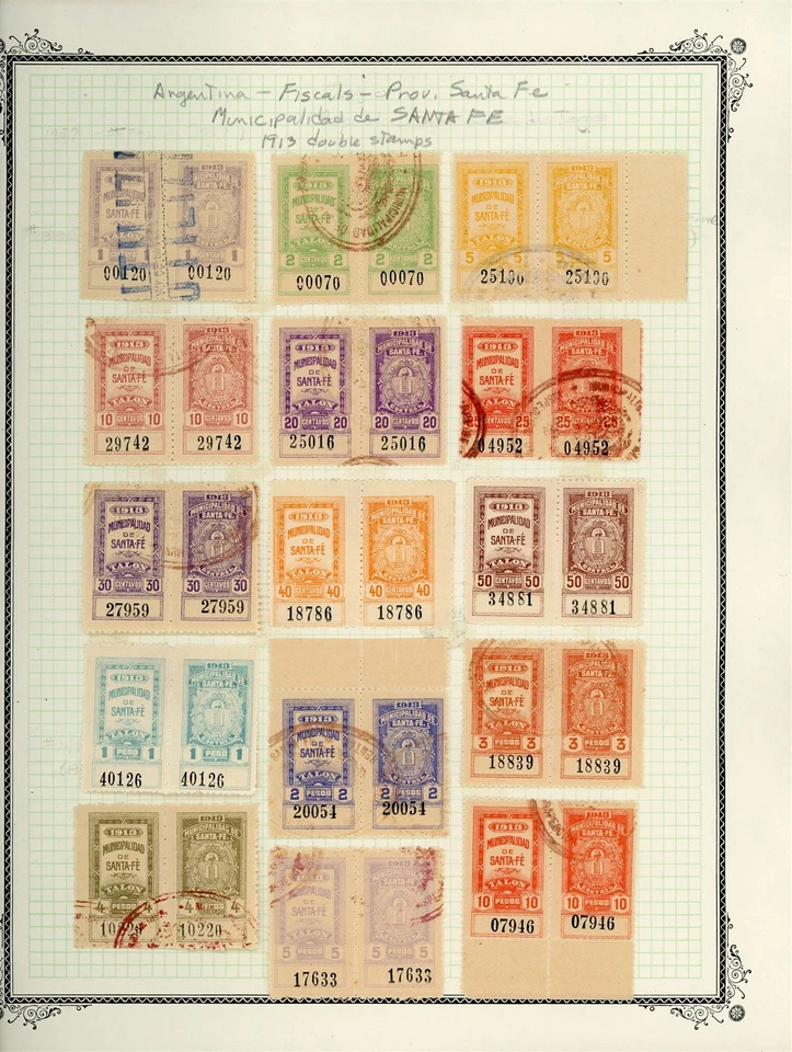 ARGENTINA Specialized REVENUE Selections on Album Page Lot #262 - SEE SCAN - $$ - Image 1 of 1