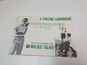 GE Walkie-Talkie Funtime Companion Radio Transceptor Comunicación De Colección - Imagen 1 de 2
