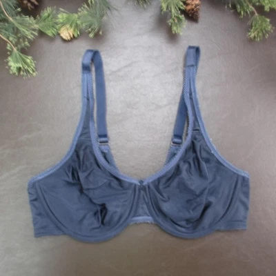 Sujetador Wacoal para mujer 36D azul marino con aros sin forro correas ajustables 3 ganchos Foto 1 de 4