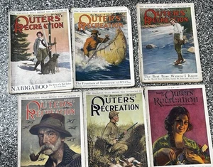 Antike Outers’ Freizeitzeitschriften 1920 - 6 alte Ausgaben - Bild 1 von 9