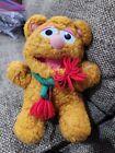Vintage 1987 Baby Fozzie Bear Plush Muppets Christmas Scarf Toy Jim Henson