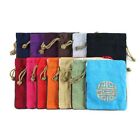 Canvas Embroidery Drawstring Bag Chinese Style Coin Purse Wallet  Female/Girls