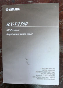 HOME CINEMA YAMAHA RX-V1500 - MODE D'EMPLOI / MANUEL PAPIER EN 7 LANGUES - BE - Foto 1 di 1