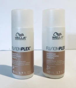 Lot Of 2 Wella FusionPlex Intense Repair Shampoo 1.7 fl.oz Each Travel Size New - Picture 1 of 4