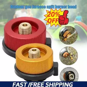 Camping Stove Can Butane Gas Adapter Convert Fuel Canister Tank Conversion Head - Picture 1 of 8
