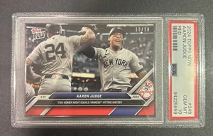 2024 Topps Now Aaron Judge Rojo 10/10 PSA 10 Yankees - Imagen 1 de 2