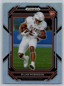 Bijan Robinson 2023 Panini Prizm Draft Picks Silver Prizm Rookie Card RC #115 - Foto 1 di 2