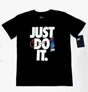 NIKE "JUST DO IT" Graphic T-Shirt Boy's Size  M (10-12) NWT - Picture 1 of 3