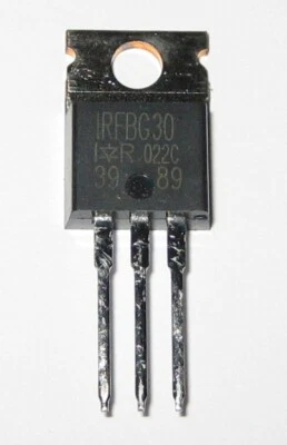 MOSFET de alimentación de canal N - IRFBG30 - 1000V - 3.1A - IR - TO-220AB Foto 1 de 4