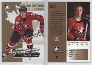 2007 ITG Going for Gold World Junior Championships Bryan Little #17 Rookie RC