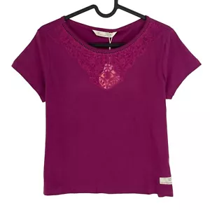 ODD MOLLY Purple Camillet Crew Neck T Shirt Size 0 / XS - Picture 1 of 10