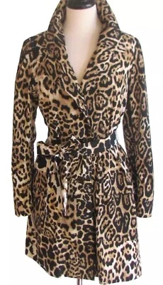 Gabardina de primavera multicolor con estampado animal Black Label By Chico's-0 Foto 1 de 4