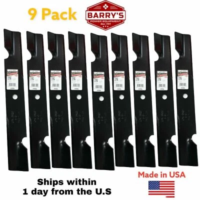 9 USA MADE BLADES 52" SCAG OR GRAVELY 18" X 5/8" 482878 482462 481707 48108 - Image 1 of 3