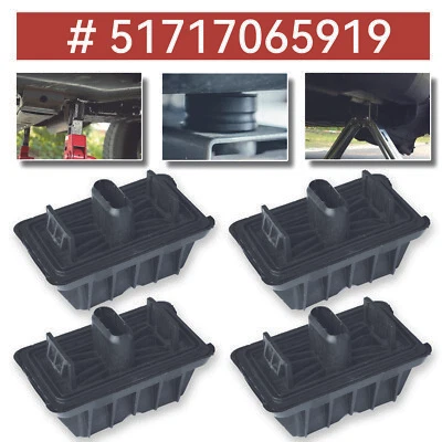 4x Soporte de elevación de almohadilla de punto de elevación Jack PARA BMW 5 er E60 E61 X3 F25 X4 F26 Foto 1 de 4