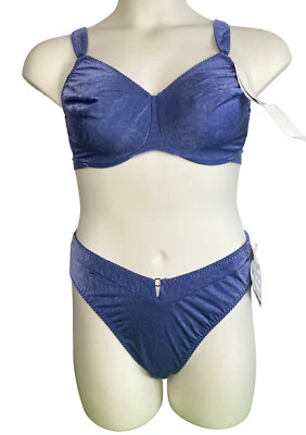 Nuevo con etiquetas Conjunto de bragas vintage Olga 38DD-XL Hi-Kini estampado de arrugas 35009 20109 Nuevo de Lote Antiguo Foto 1 de 4