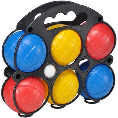 Boule-Set bestehend aus 6 farbigen Kugeln + Z...