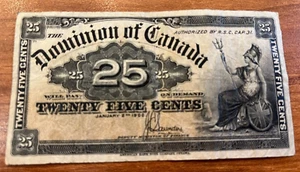 1900 Dominion of Canada 25 cents Saunders - Picture 1 of 2