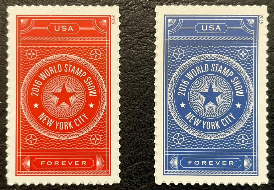 2015 Scott #5010-11 - Forever - WORLD STAMP SHOW - Set of Singles - Mint NH - Image 1 of 1