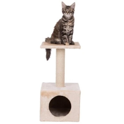 Trixie Zamora Cat Scratching Post 60cm in Beige 2 Tier Bed Wrapped in Jute 43351 - Image 1 of 4