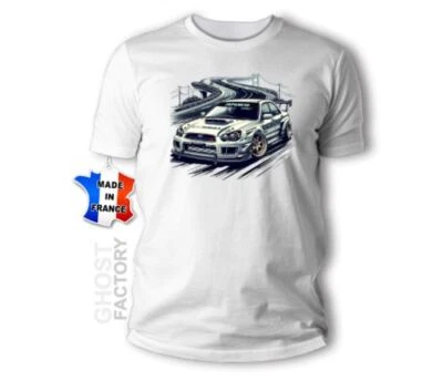 T-SHIRT SUBARU STI WRX S-M-L-XL-XXL 100% polyester jdm 2 - Immagine 1 di 4