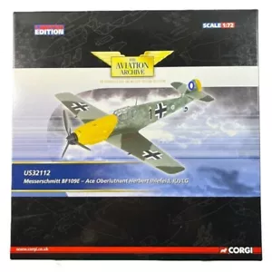 Corgi Scala 1/72 US32112 Messerschmitt Bf 109E LUFTWAFFE I./LG, Herbert Ihlefeld - Foto 1 di 9
