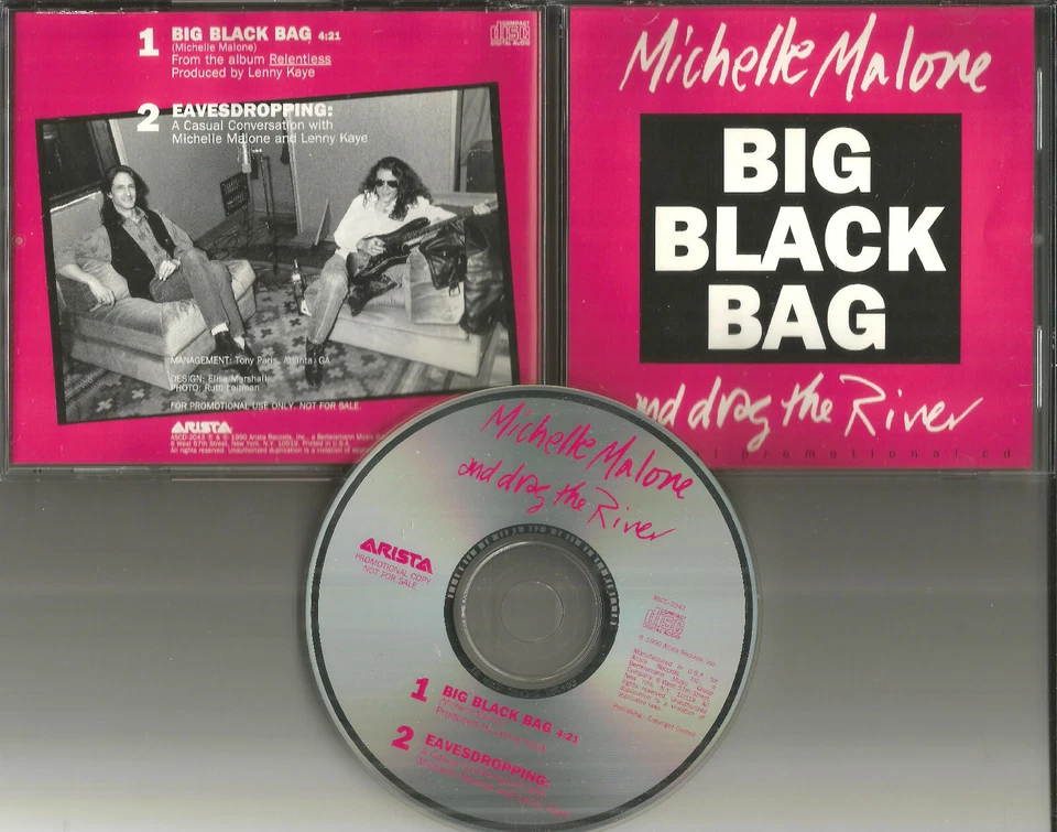 MICHELLE MALONE w/ LENNY KAYE Big Black Dog & INTERVIEW PROMO DJ CD Patti Smith Foto 1 de 1