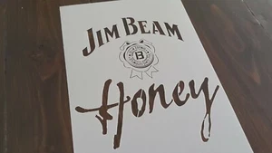 Plantilla A4 JIM BEAM MIEL Logotipo Aerógrafo Alto Detallado Pintura Whisky Pintura Artística - Imagen 1 de 1