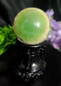 2,3" 59mm 258g schöne grüne Kiwi Calcit Kugel Kristallkugel Reiki - Bild 1 von 13