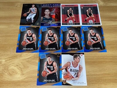 Zach Collins HUGE (30) RC Card Lot 2017-18 Panini Select Prizm San Antonio Spurs - Image 1 of 3