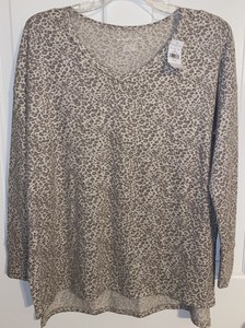 Animal Print Casual Tops 