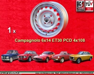 1 Cerchio Wheel Felge llanta jante Alfa Romeo 6x14 ET30 Giulia GT GTA Campagnolo - Imagen 1 de 24