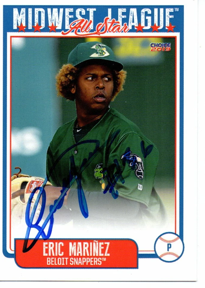 Eric Marinez 2019 Beloit Snappers Midwest League All Star Game Signed Card - Image 1 of 1